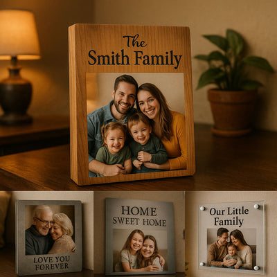 שלטים עם תמונות אישיות – הדפסה על עץ, מתכת וזכוכית