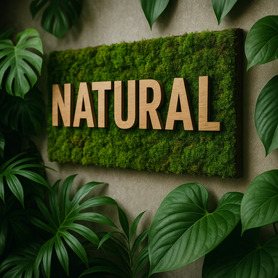 שלטים עם חומרים אקולוגיים – ביו־פיליק ועיצוב טבעי