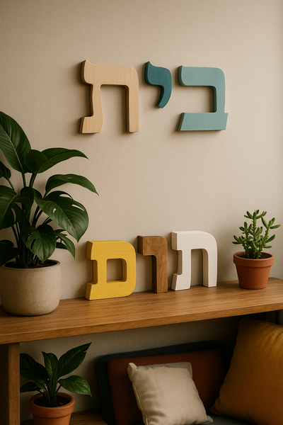 אותיות לבית – פתרון עיצובי שמשדר ייחודיות