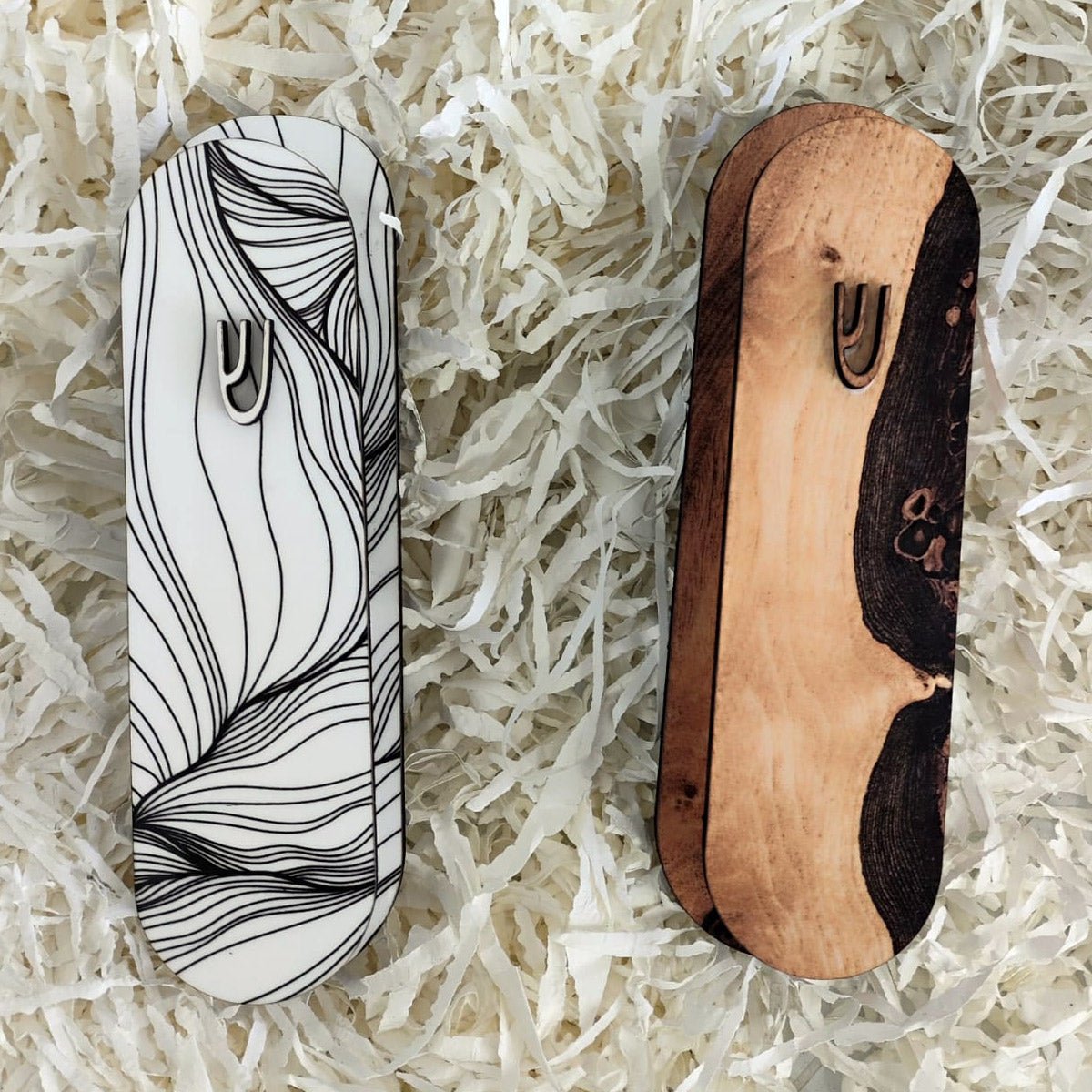 "בית מזוזה מעץ דגם דגם "עץ עם עיניים