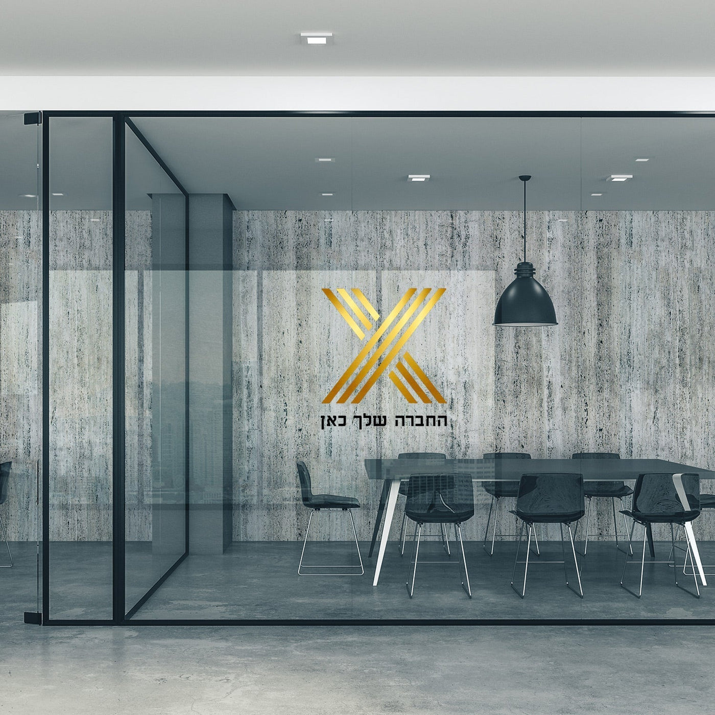 מדבקה שקופה לחלונות עם כל פרטי העסק במגוון גדלים החל מ - ₪49 - שלט לדלת